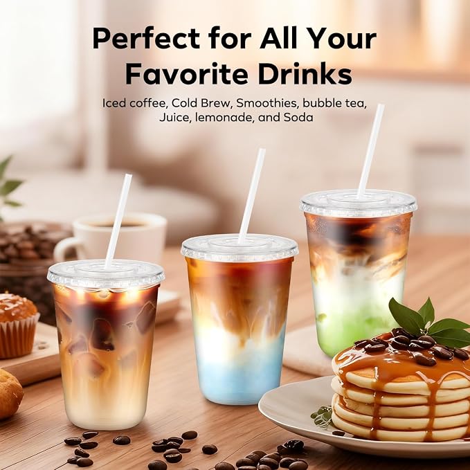100 Pack 14 oz Plastic Cups - Image 3