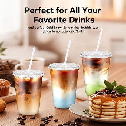 100 Pack 14 oz Plastic Cups - Image 3
