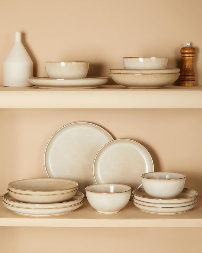 8.75 Inch Large Ceramic Pasta Bowls, 32 Oz Reactive Glaze Stoneware Pasta - Image 7