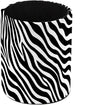 Leather Pen Holder for Desk, Zebra Print Pencil Cup Pen Organizer Makeup Brush by Unknown