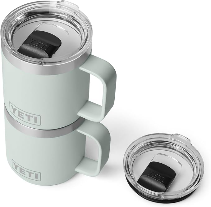 YETI Rambler 10 oz Ceramic Lined Stackable Mug, Vacuum Insulated, Stainless - Image 7