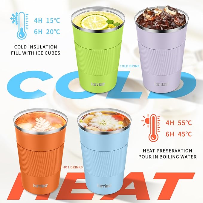 KETIEE Coffee Mug 12oz, Insulated Travel Mug - Image 2