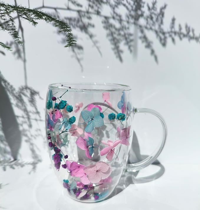 NBHUZEHUA Double Walled Coffee Mugs Glass Cups Wedding Anniversary Registry - Image 8