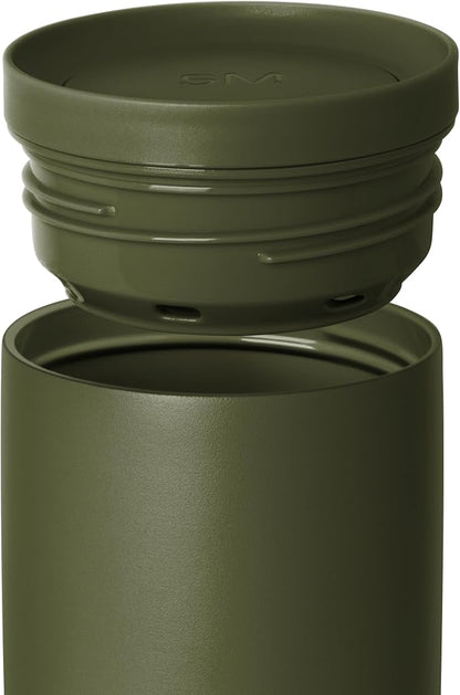 Simple Modern Insulated Travel Coffee Mug 360° Lid | 16oz | Green | Voyager - Image 2