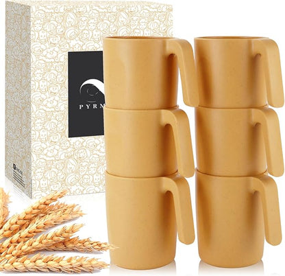 PYRMONT Wheat Straw Cups 16 Oz Alternative Plastic Cups by PYRMONT