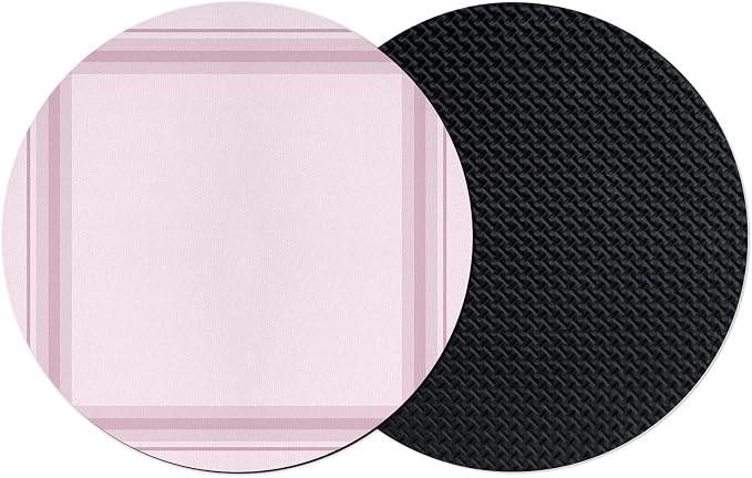 Pink Grid Coasters Set of 2 Absorbent Coasters by Unknown