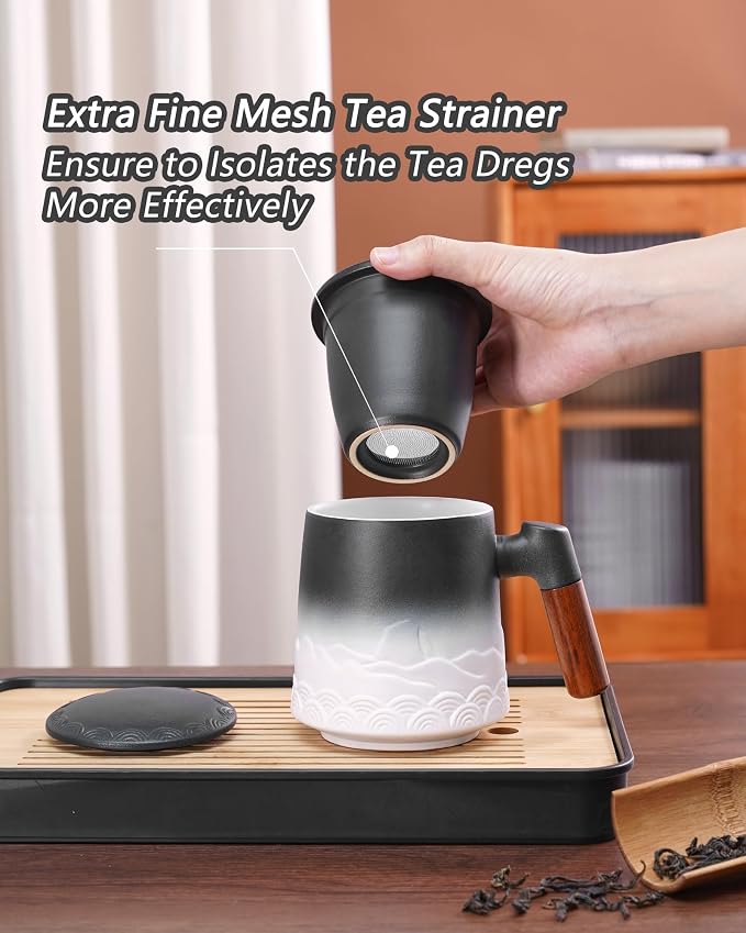 ZENS Tea Mug with Infuser and Lid - Image 3
