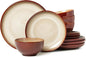 Stoneware Dinnerware Set Service by Pokini