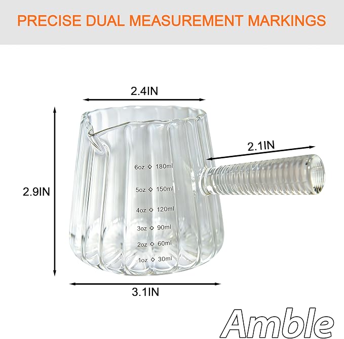 Amble Espresso Cups, Espresso Accessories, 6 Oz Espresso Shot Cups - Image 4