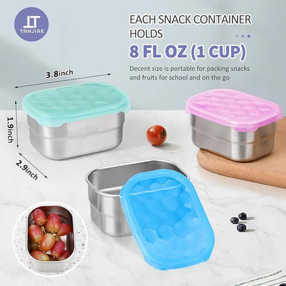 Snack Pro - Small Stainless Steel Snack Containers - Image 4
