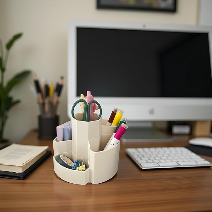 Pen Organizer for Desk Pencil Cup Office Desktop Organizers Cute Pencil Holder - Image 3