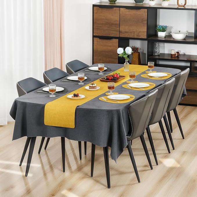 Faux Leather Placemats Set of 6, Dual Sided - Image 3