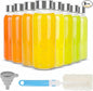 Zukro Glass Water Bottles with Stainless Steel Lids 12 oz, BPA Free 100% Leak by ZukroDrinkware