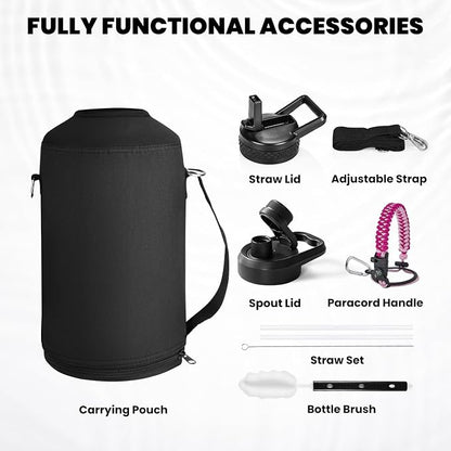 RAYMYLO One Gallon Water Bottle Insulated 128 oz, Stainless Steel | Triple - Image 7