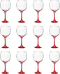 DISCOUNT PROMOS Premiere Wedding Wine Glasses 20.5 oz. Set of 12, Bulk Pack - Restaurant Glassware, Perfect for Red Wine or White Wine - Red