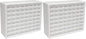 Akro-Mils 64-Drawer Plastic Drawer Storage Cabinet for Garage Organization, Bead Organizer, Building Bricks Storage, Teacher Toolbox, Makeup Organizer, 20-Inch W x 6-Inch D x 16-Inch H, 10164 White