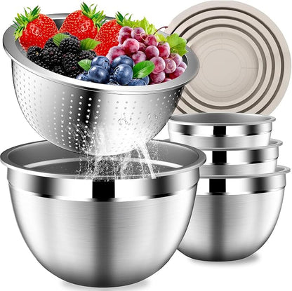 DUTZUN Stainles Steel Mixing Bowls by DUTZUN