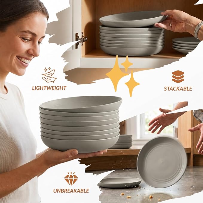 Deep Dinner Plates Set of 8 Alternative - Image 5
