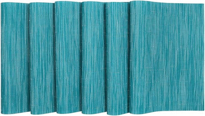 SHACOS Placemats Set of 8 Woven Vinyl Place Mats - Image 6