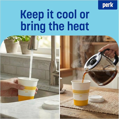 Perk Staples Paper Hot Cup, 8 Oz., 500/Carton - Image 3