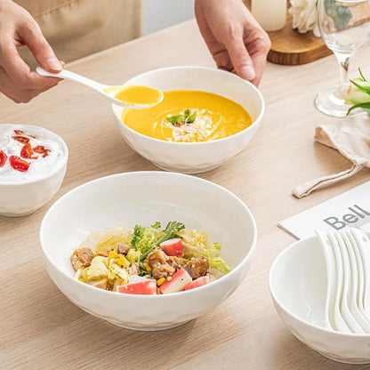 HOMBENE Ceramic Serving Bowls, 6.3 Inch, Oven & Microwave Safe, 25.7 oz Capacity - Image 5
