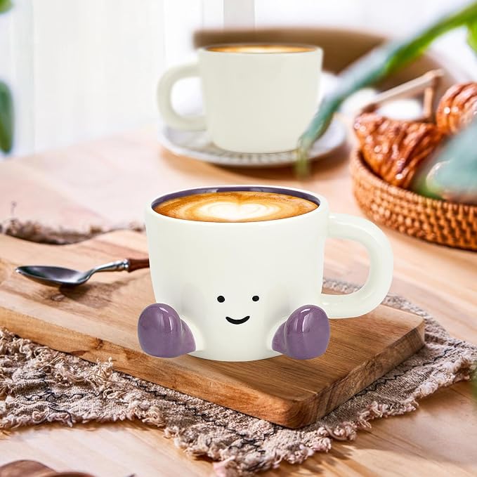 Coffee Mugs, Cute funny Mug For Women, 380ml Unique Ceramic Coffee Tea Cups - Image 8