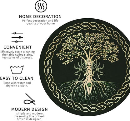 Norse Viking Wicca Yule Yggdrasil Coasters Set of 6 Coasters - Image 4