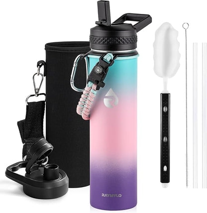 RAYMYLO Insulated Water Bottle 24 oz, Triple Wall Vacuum Stainless Steel | by RAYMYLO