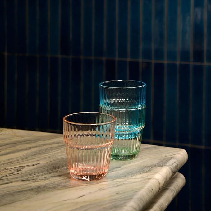 Bormioli Rocco Barshine 10.38 oz. Rocks Stackable Tempered Drinking Glasses - Image 5