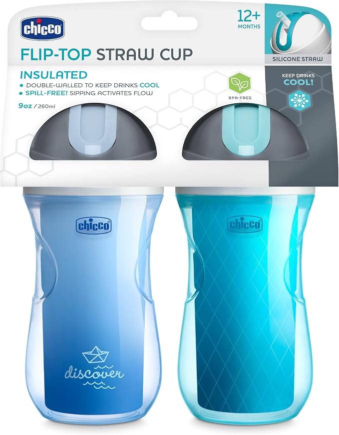 Chicco Insulated Sippy Cup w/ Straw - Image 8