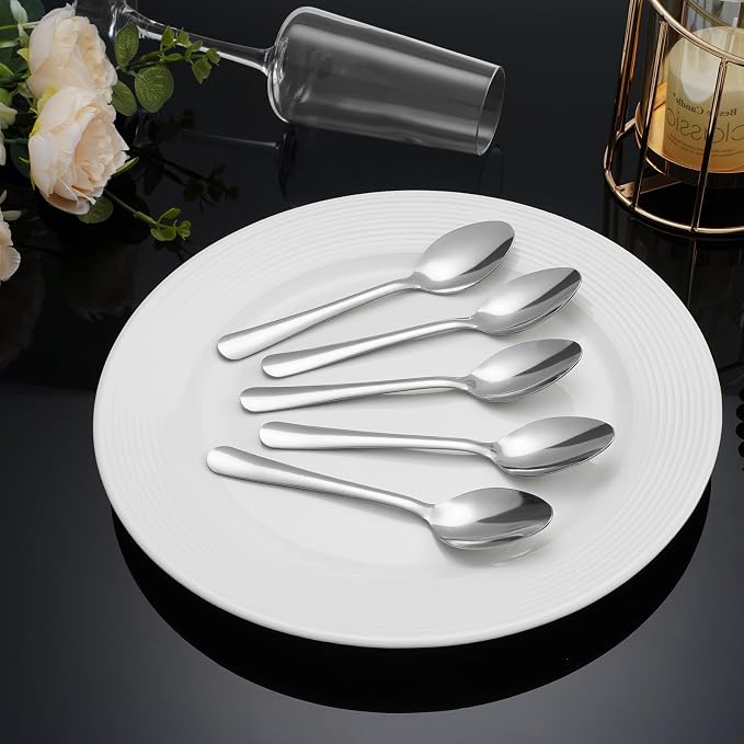 Windsor 60-Pcs Stainless Steel Dinner Spoons, Metal Spoons - Image 8
