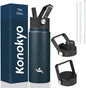 Konokyo 18 oz Insulated Stainless Steel Water Bottle by Konokyo