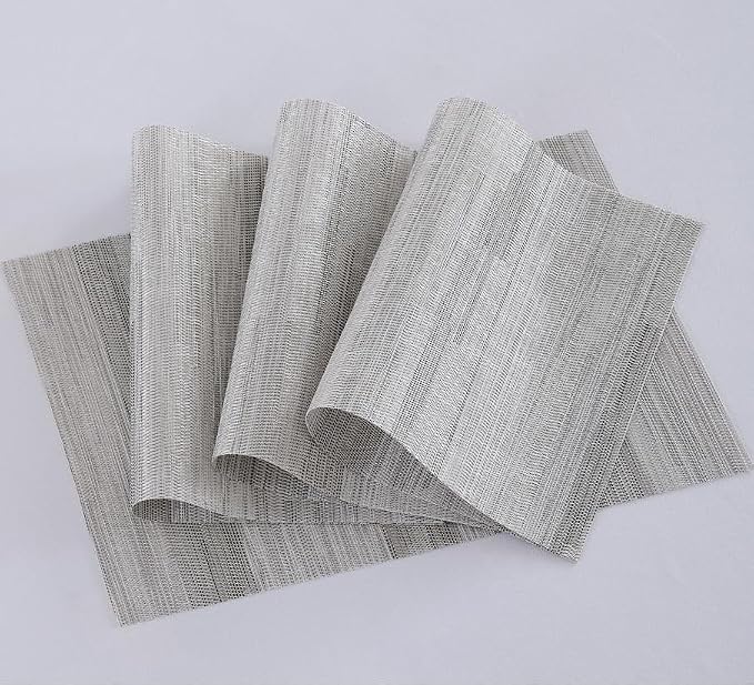 Leetaltree Lightsteel Black Placemats Set of 6 - Image 9