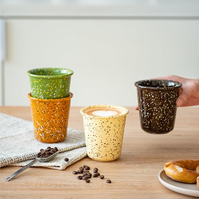 Coffee Cups 10oz Set of 4, Coffee Mugs - Image 7