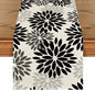 Artoid Mode Black Dahlia Floral Pinnata Halloween Table Runner, Fall Autumn by ArtoidMode