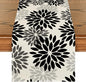 Artoid Mode Black Dahlia Halloween Table Runner 13x90 Inch | Fall Autumn by ArtoidMode