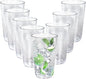 fulong 16 oz Plastic Highball Drinking Glasses, Unbreakable Plastic Cups by fulong