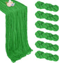 6 Pack Green Cheesecloth Table Runner 35 x 120 Inch | Boho Gauze Cheese Cloth by Pepmily