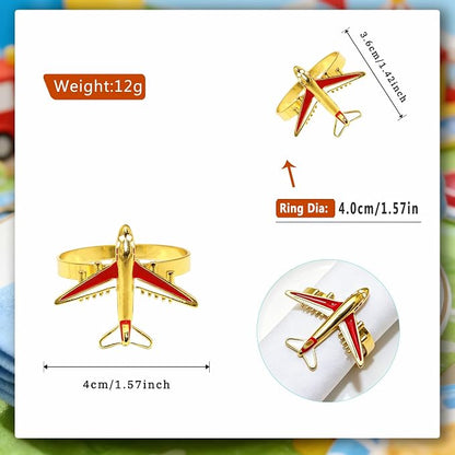 Airplane Napkin Rings Set of 12 - Image 7