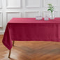 Solino Home Beet Linen Tablecloth 60 x 144 Inch - Classic Hemstitch, 100% Pure Linen Rectangular Tablecloth - Machine Washable Table Cloth for Valentines, Easter