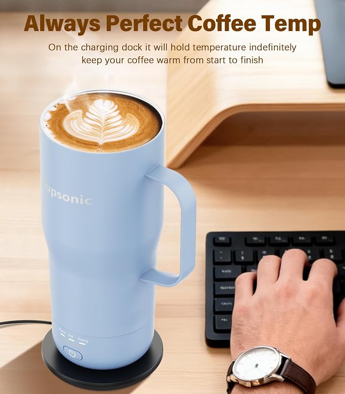 Supsonic Heated Coffee Mug, 20oz Electric Temperature Control Cup | Keeps - Image 3
