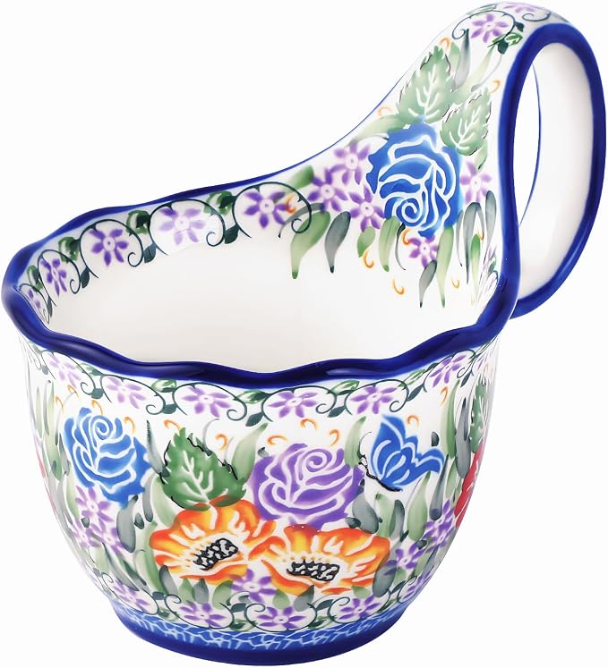 ALMA 16oz Soup Bowl with Large Handle, Microwave Safe, Gift by HandmadePotteryForHome