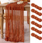 6 Pack Cheesecloth Terracotta Table Runner 10ft Rustic Gauze Decor | by MLMC