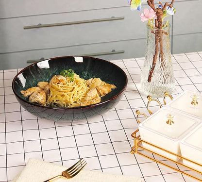 Soup bowl Soup plate Large Pasta Bowls 56 ounce, deep Plate/Wide Bowl, - Image 3