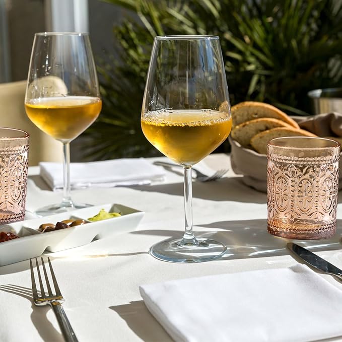Darlion Amber Glassware, Vintage Drinking Glasses, 10oz Amber Glass Cups | Food - Image 9