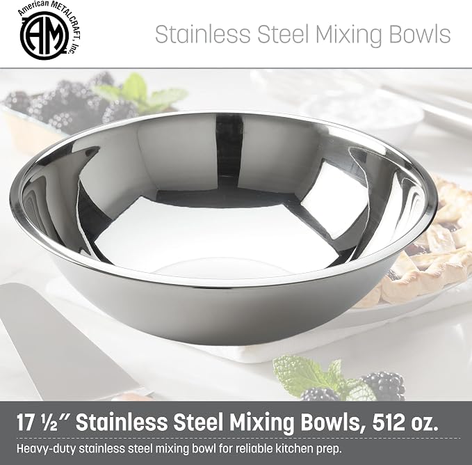 American METALCRAFT, Inc. SSB1600 Mixing Bowl, Stainless Steel, 16 Quarts - Image 2