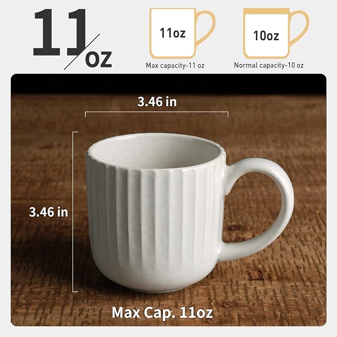 famiware Coffee Mugs Set of 4, Starlight 11 oz Mug Cup Set - Image 4