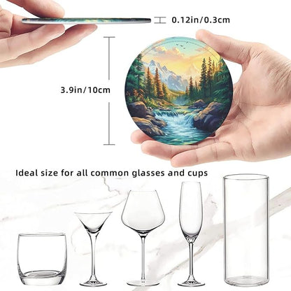 Mountains Nature Scenery Coasters - Image 4