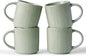 famiware Coffee Mug Set for 4, Star 12 oz Catering Mugs Cup Set by Famiware