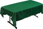 LA Linen Polyester Poplin Washable Rectangular Tablecloth, Stain and Wrinkle Resistant Table Cover 60x84, Fabric Table Cloth for Dinning, Kitchen, Party, Holiday 60 by 84-Inch, Emerald Green